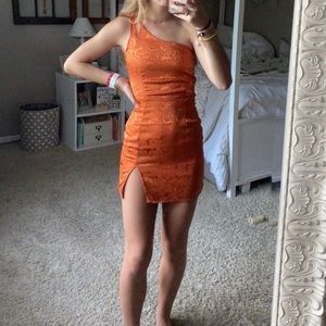 Lucy in the Sky orange dress. Brand new